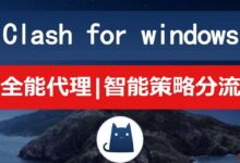 Clash for Windows配置trojan教程