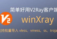 Xray 专属客户端 winXray 使用教程