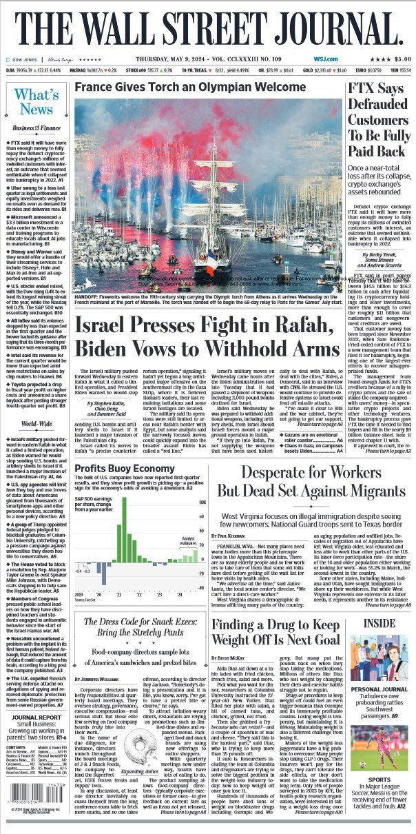 华尔街日报-2024-05-09 The WSJ 