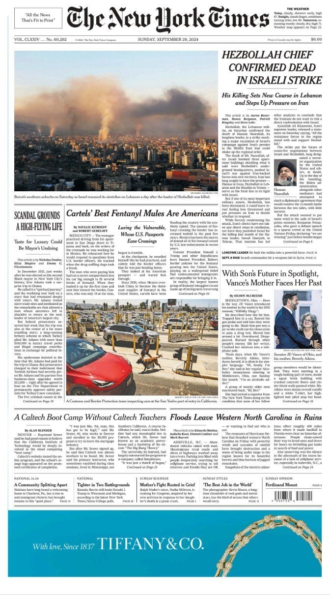 纽约时报-2024-09-29 The New York Times