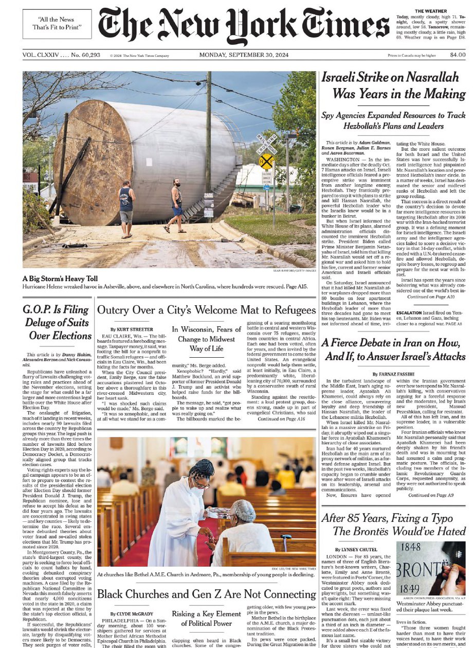 纽约时报-2024-09-30 The New York Times