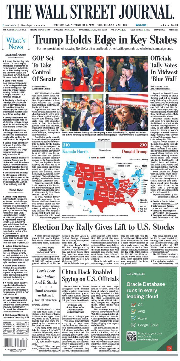 华尔街日报 2024-11-06 The WSJ