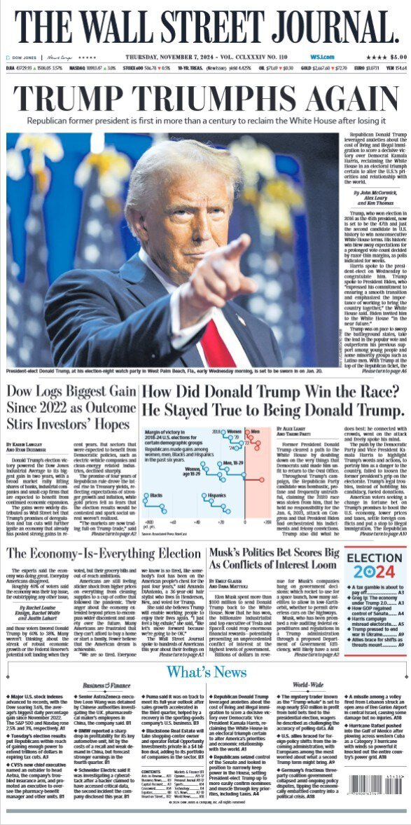 华尔街日报 2024-11-07 The WSJ