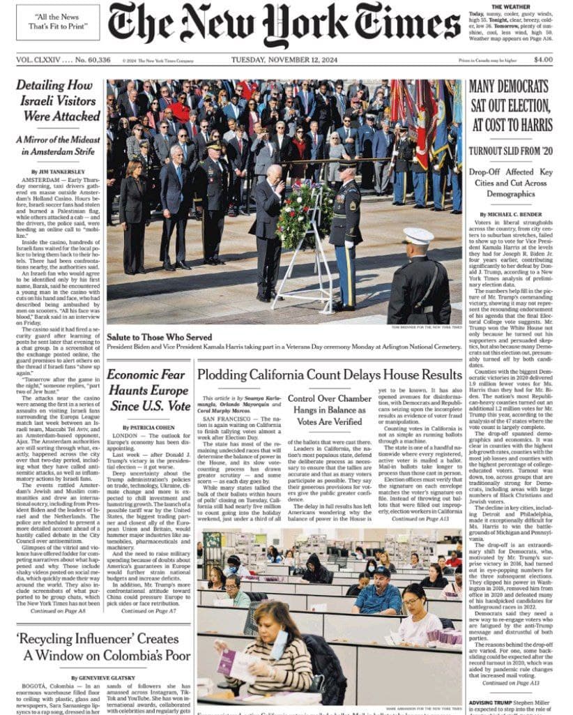 纽约时报 2024-11-12 The New York Times