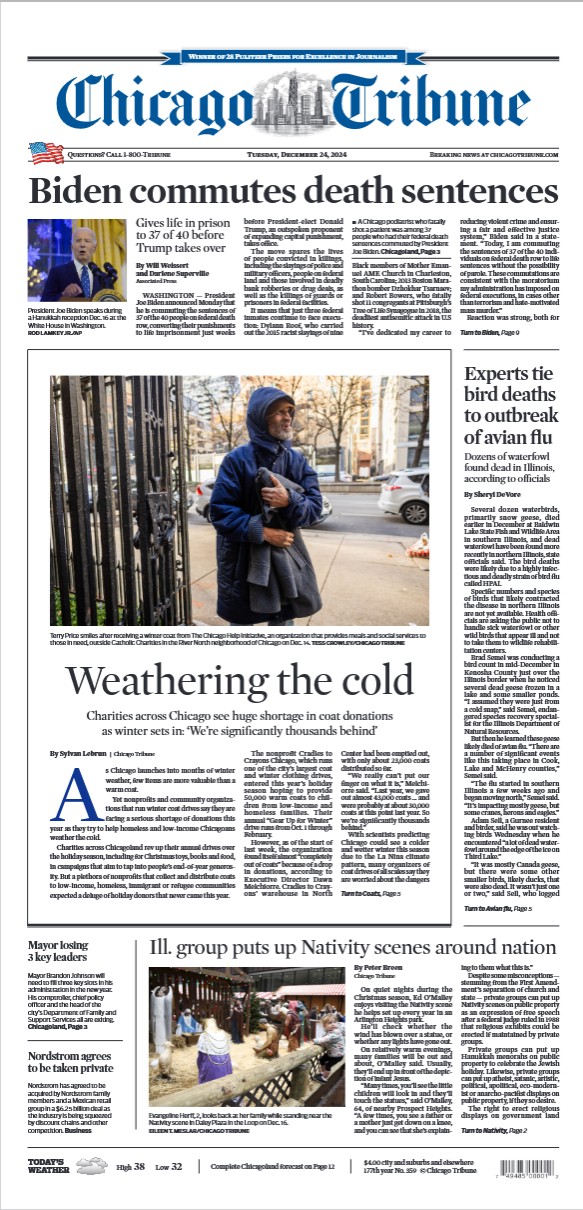 芝加哥论坛报 2024-12-24 Chicago Tribune