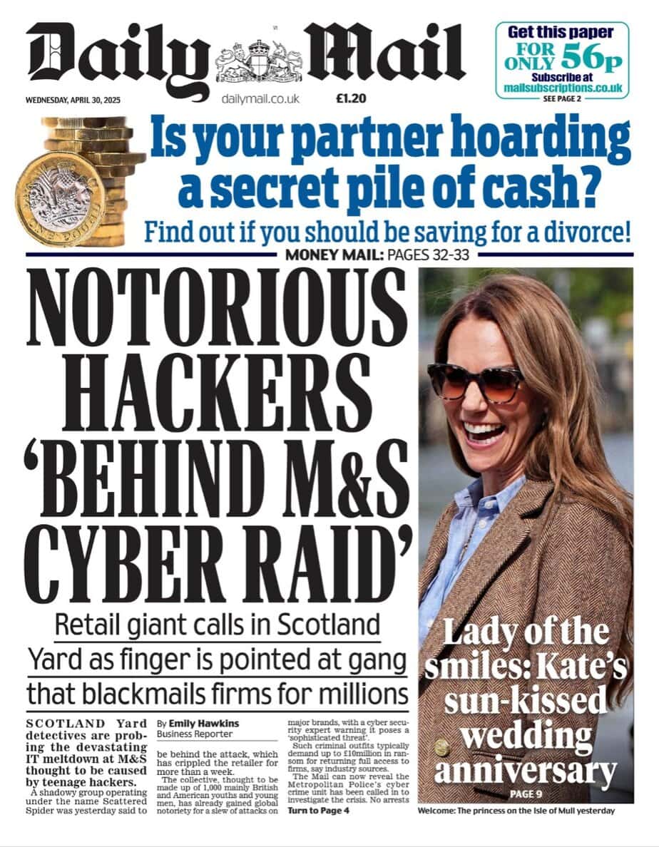 英语外刊下载 每日邮报DailyMail 2025-04-30 pdf下载