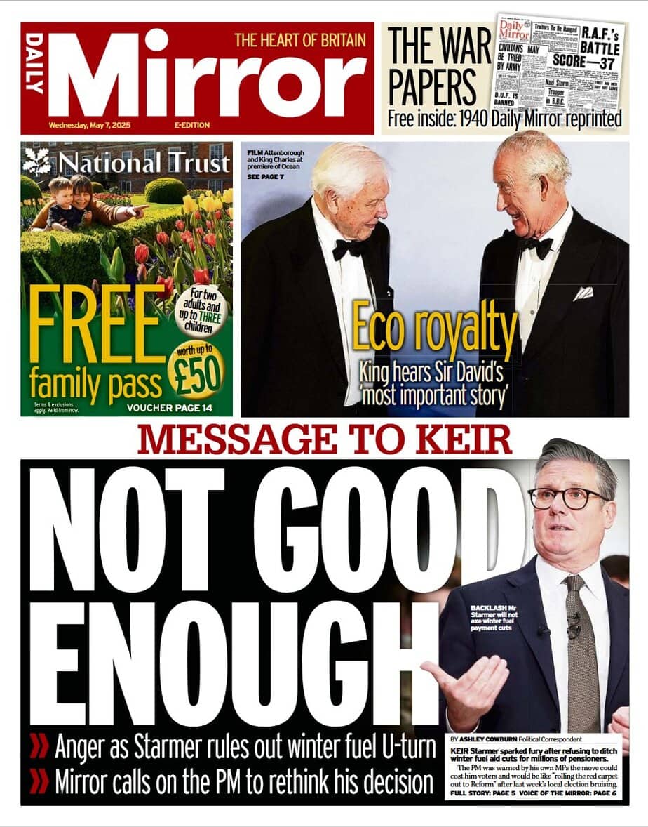 Daily Mirror 2025-05-07 每日镜报pdf下载