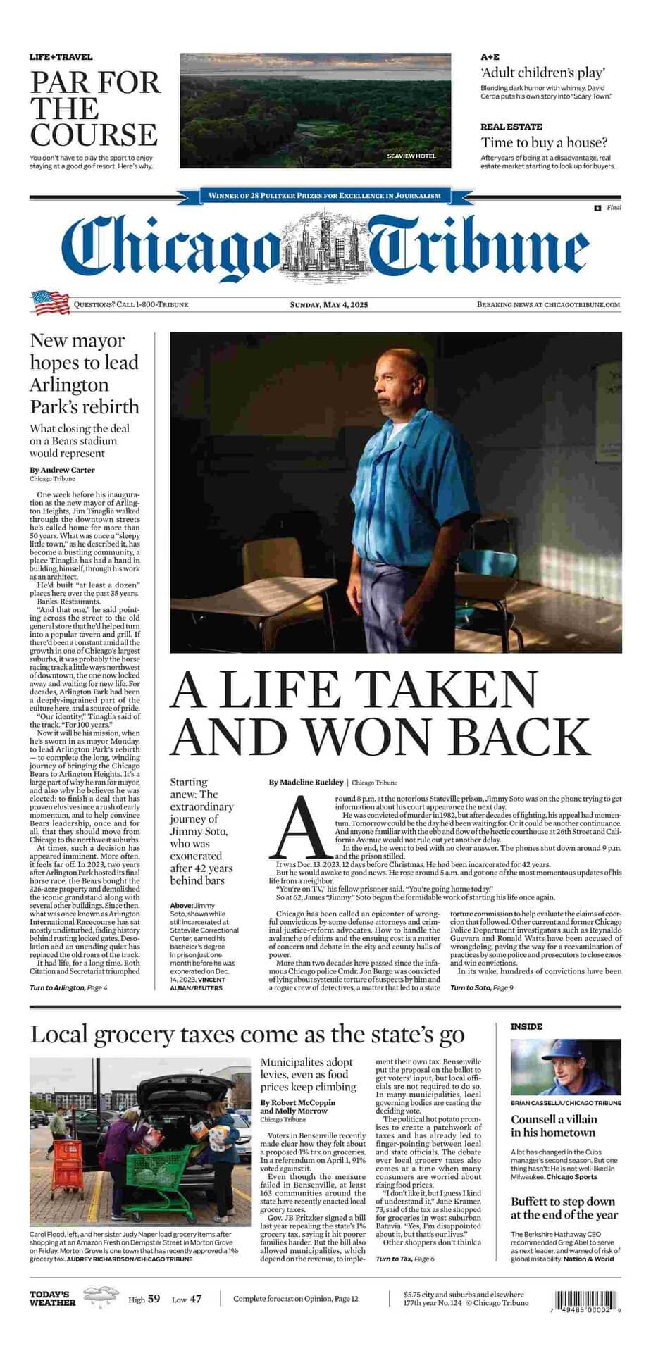 芝加哥论坛报 2025-05-04 Chicago Tribune 高清pdf下载 芝加哥论坛报 2025-05-04 Chicago Tribune 高清pdf下载