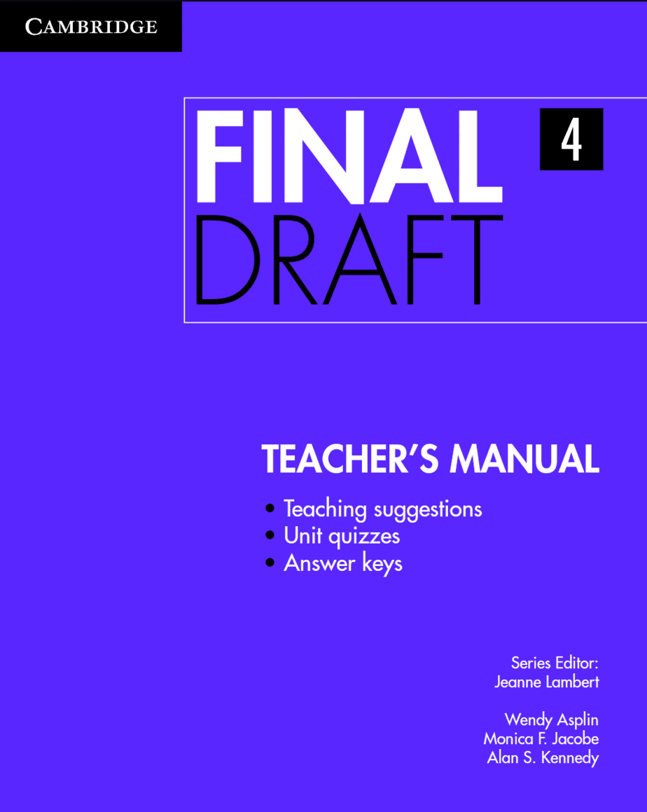 Cambridge Final Draft 4 教师用书