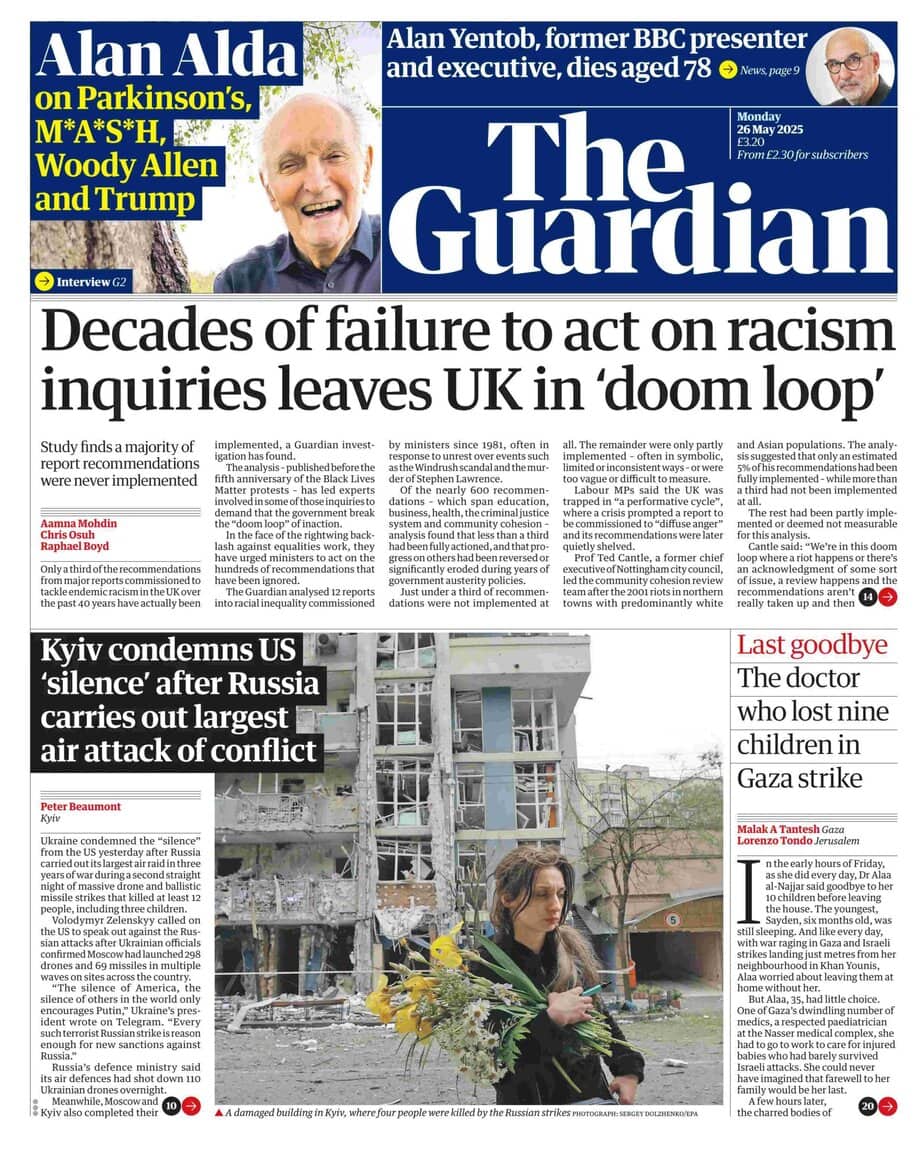 卫报 2025-05-26 The Guardian pdf下载 卫报 2025-05-26 The Guardian pdf下载