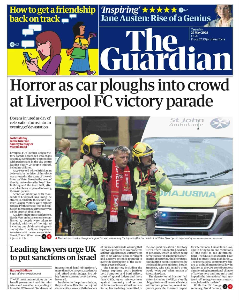 卫报 2025-05-27 The Guardian pdf下载 卫报 2025-05-27 The Guardian pdf下载