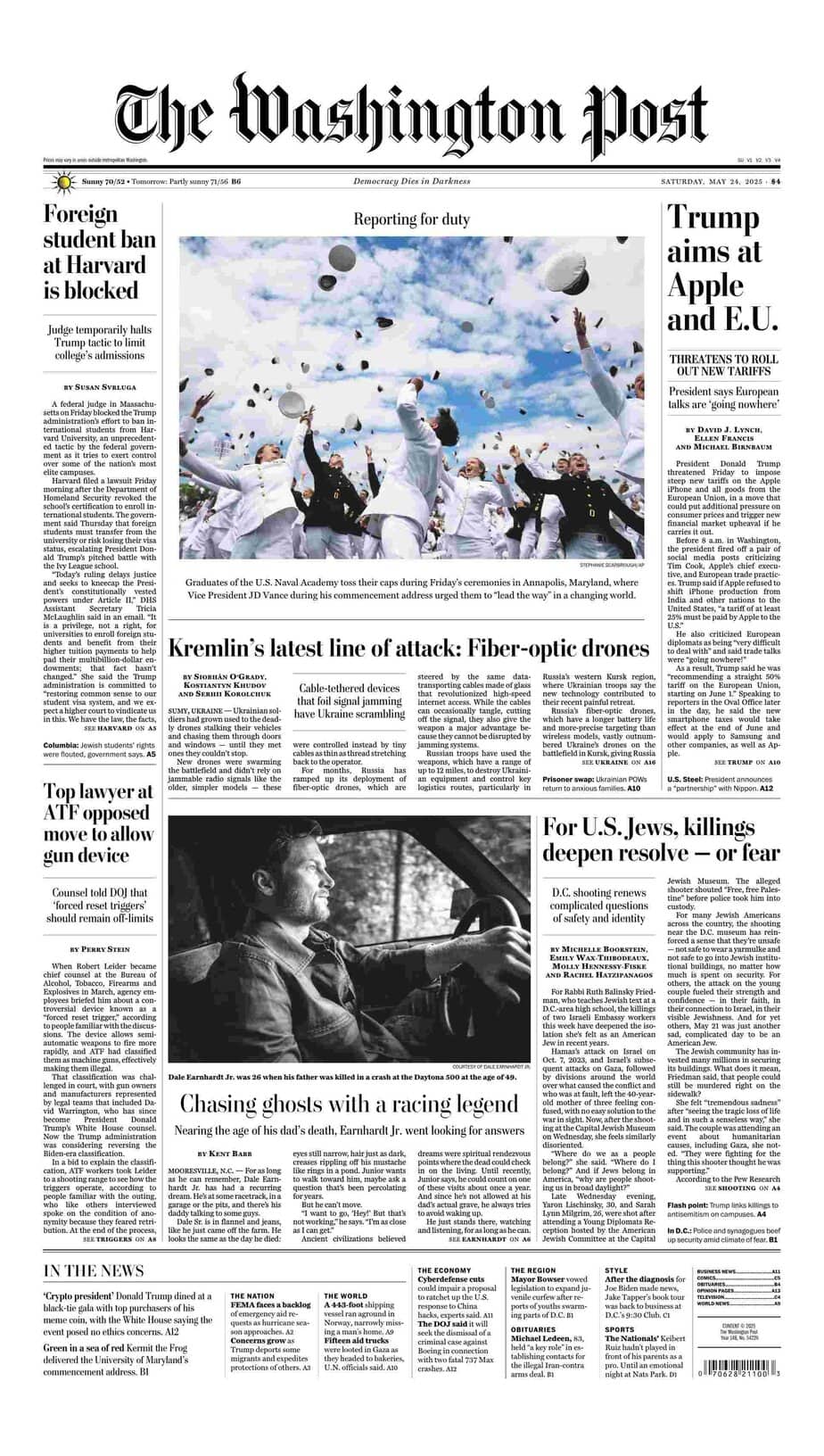 华盛顿邮报 2025-05-24 The Washington Post 电子版pdf 华盛顿邮报 2025-05-24 The Washington Post 电子版pdf