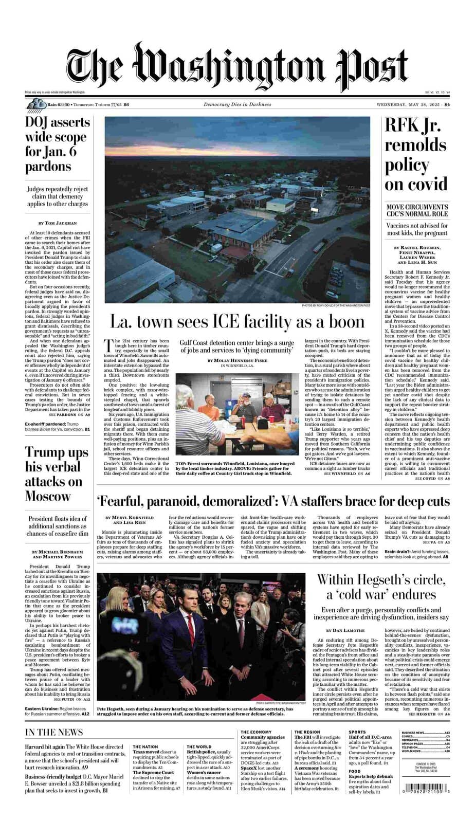 华盛顿邮报 2025-05-28 The Washington Post 电子版pdf 华盛顿邮报 2025-05-28 The Washington Post 电子版pdf