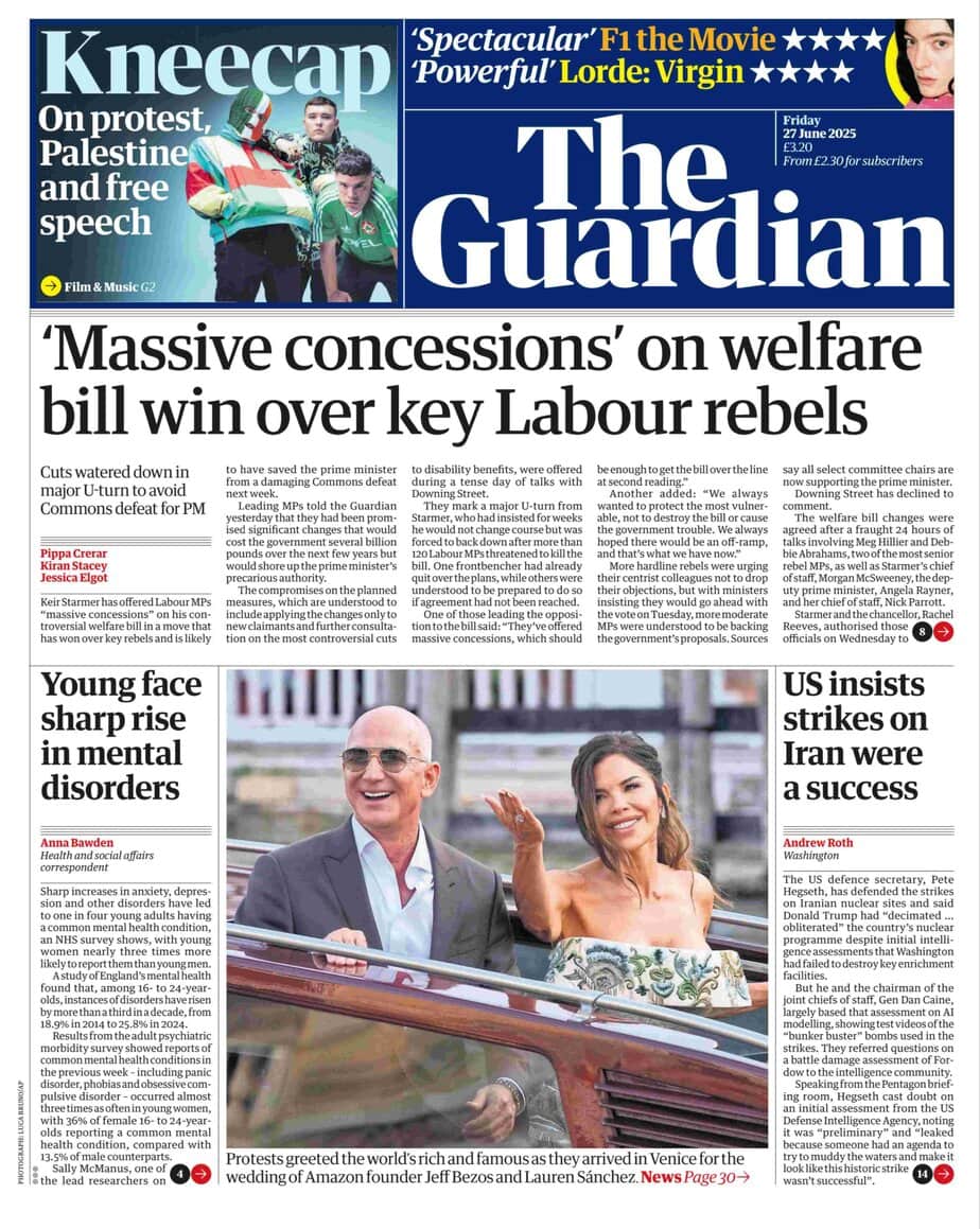 卫报 下载 2025-06-27 The Guardian 高清pdf 卫报 下载 2025-06-27 The Guardian 高清pdf