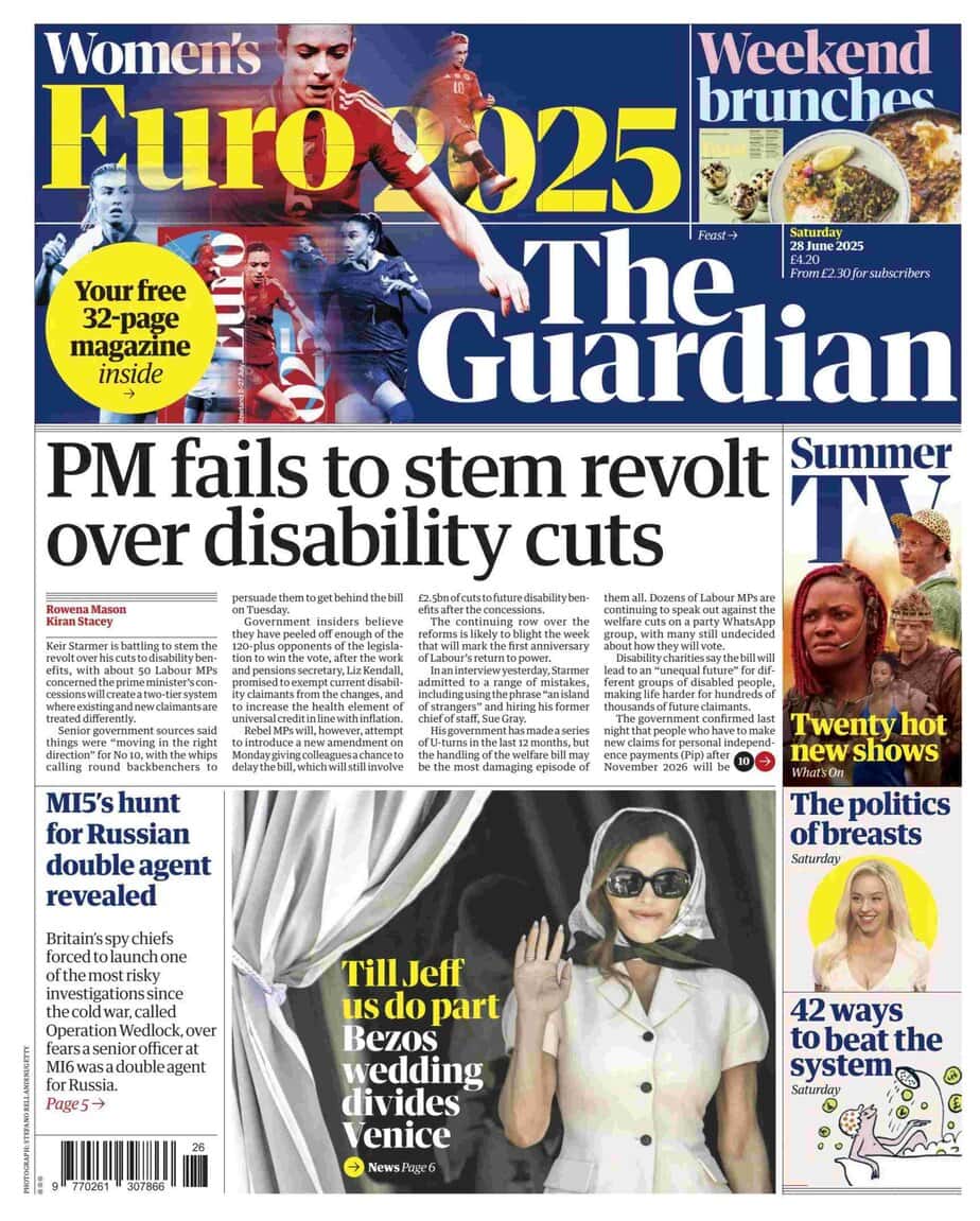 卫报 下载 2025-06-28 The Guardian 高清pdf 卫报 下载 2025-06-28 The Guardian 高清pdf