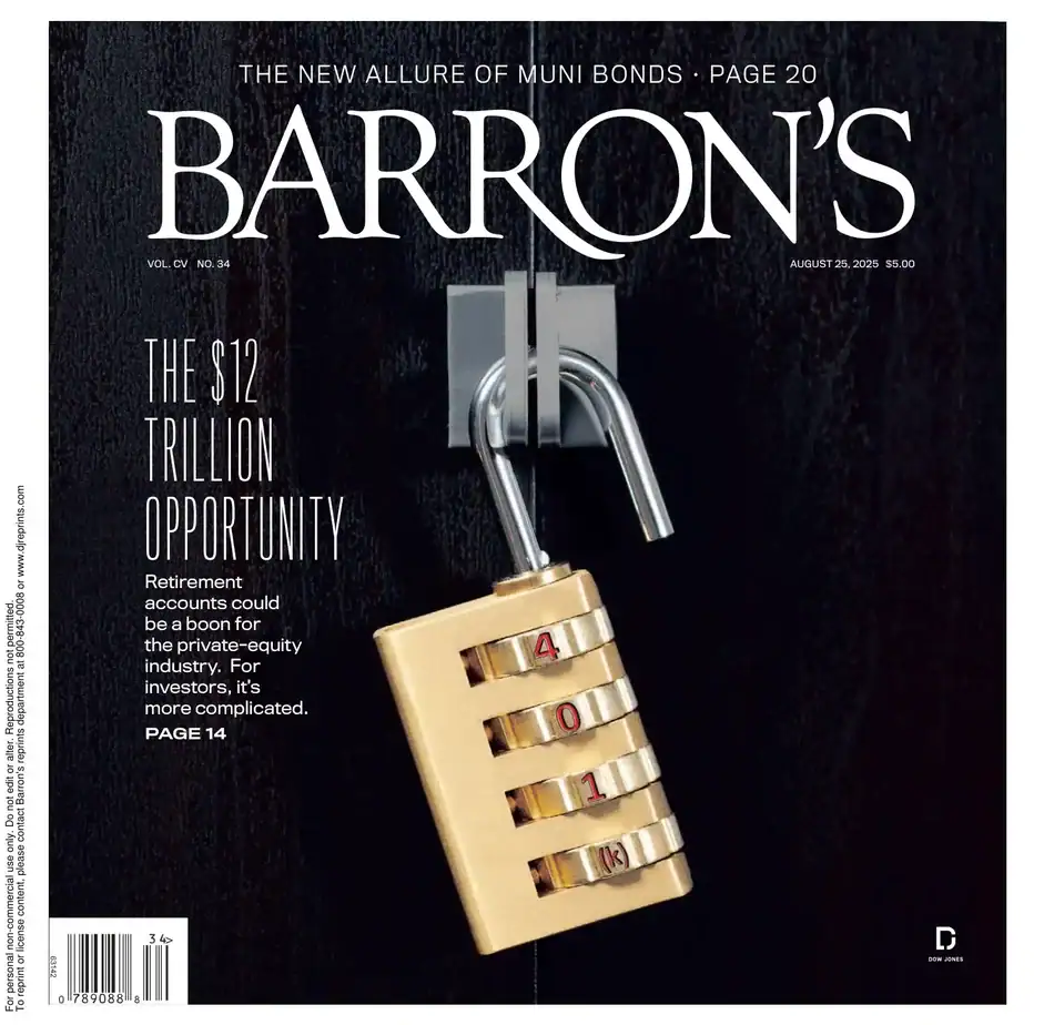 巴伦周刊 2025-08-25 Barron's 外刊下载 巴伦周刊 2025-08-25 Barron's 外刊下载