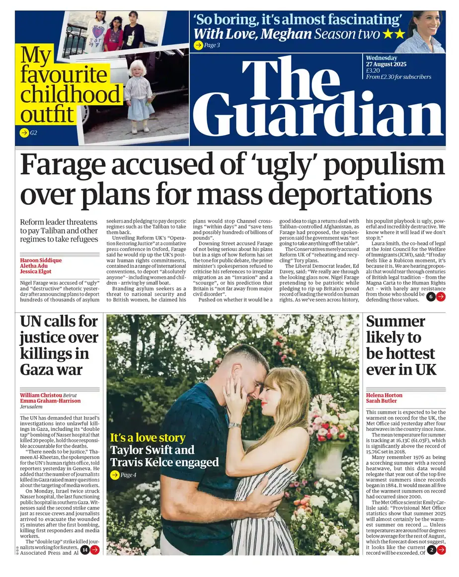 卫报 2025-08-27 The Guardian 高清 外刊 pdf 卫报 2025-08-27 The Guardian 高清 外刊 pdf