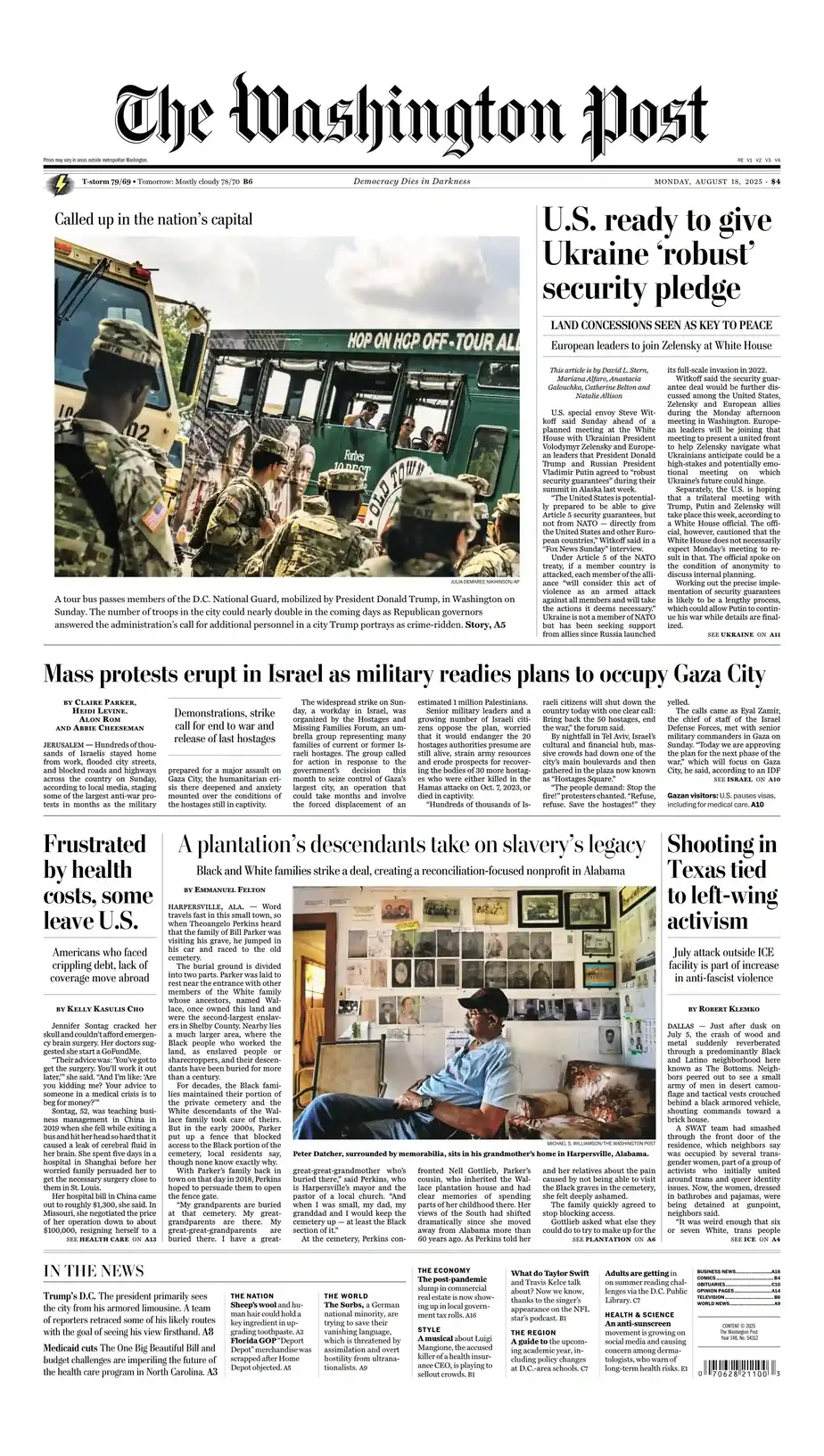 华盛顿邮报 2025-08-18 The Washington Post 电子版pdf
