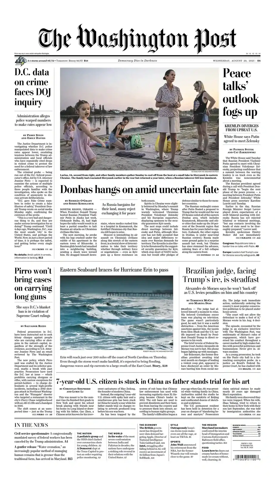 华盛顿邮报 2025-08-20 The Washington Post 电子版pdf