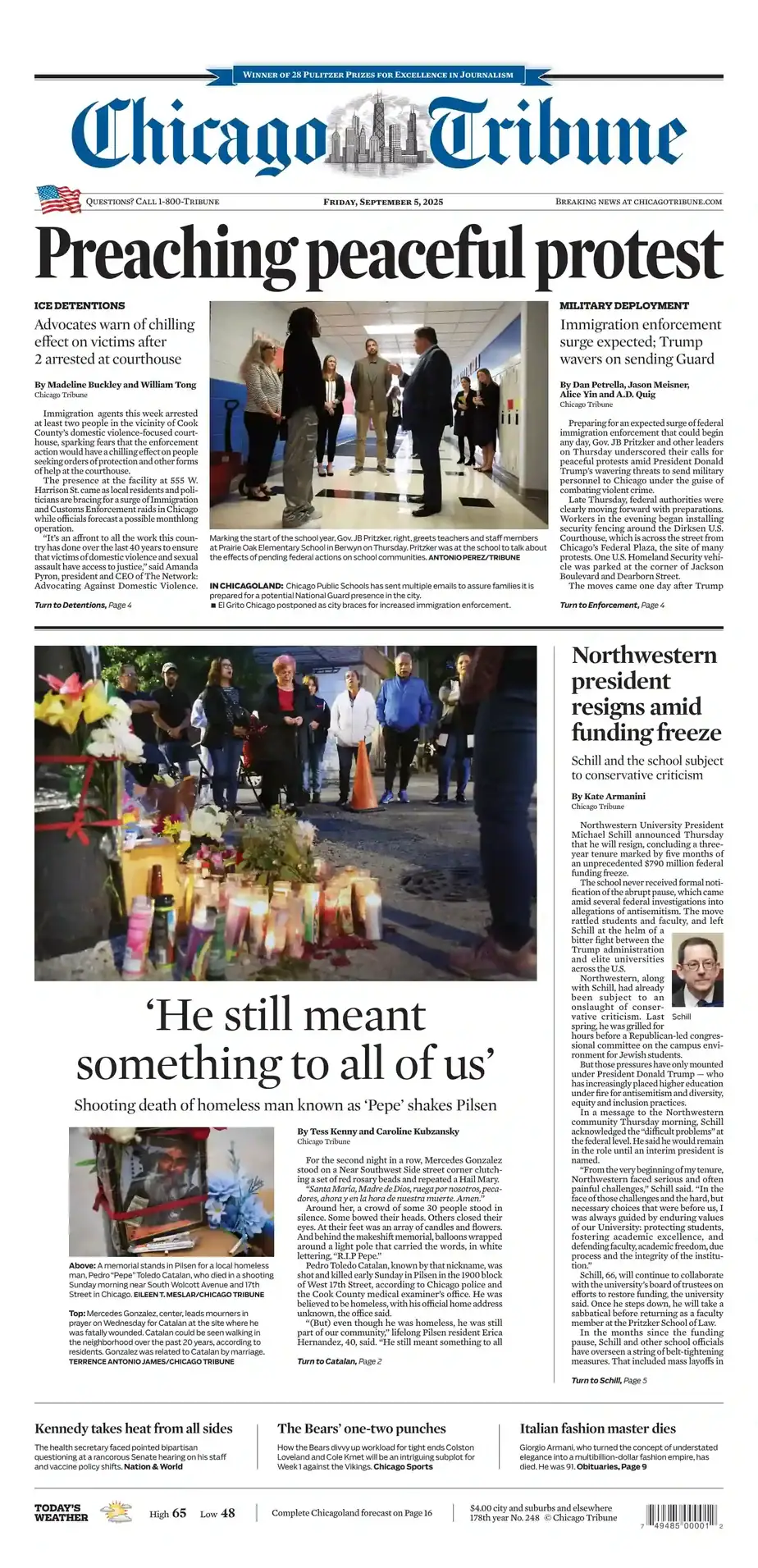 芝加哥论坛报 2025-09-05 Chicago Tribune 外刊下载 芝加哥论坛报 2025-09-05 Chicago Tribune 外刊下载