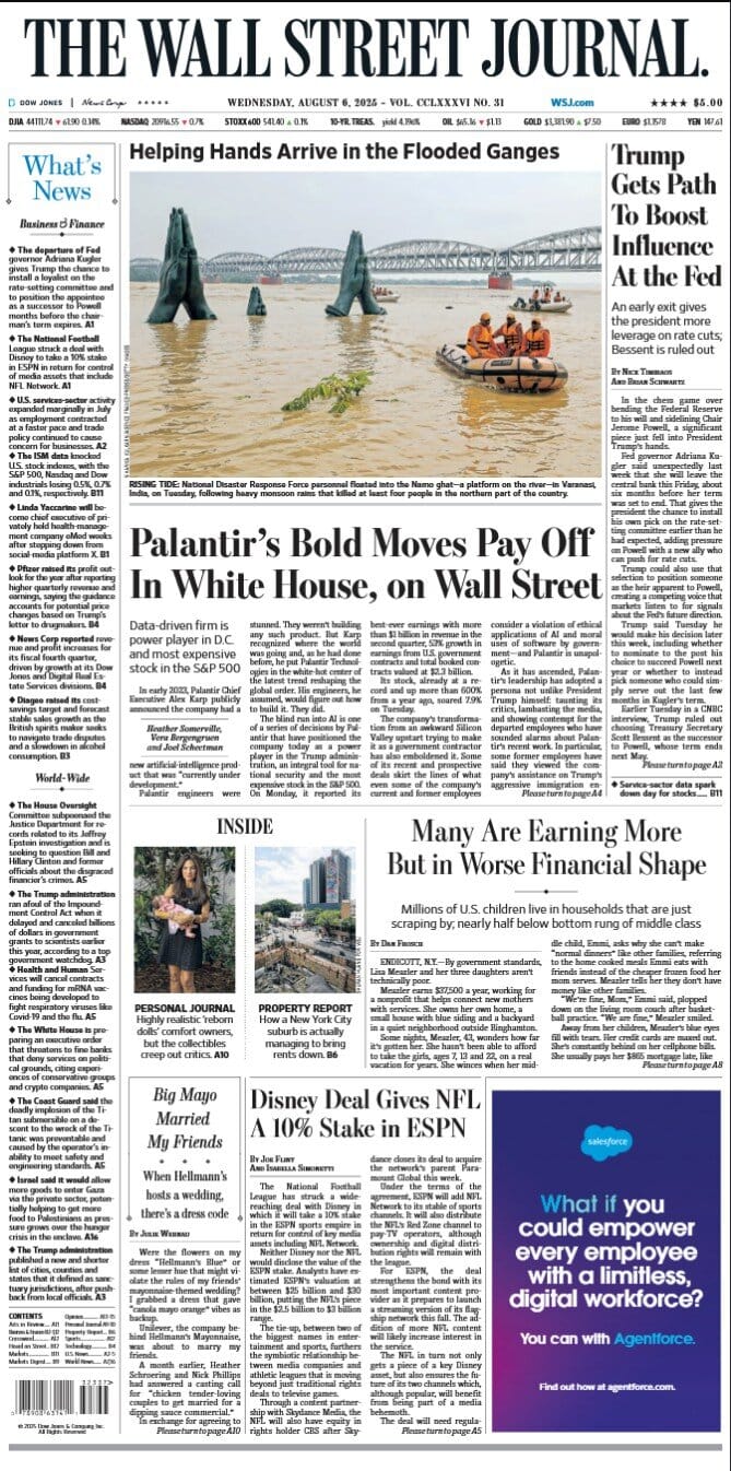华尔街日报 2025-08-06 The Wall Street Journal 外刊高清pdf