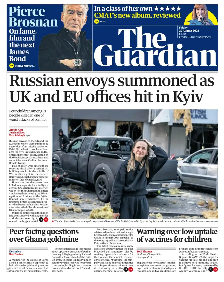 卫报 2025-08-29 The Guardian 高清 外刊 pdf 卫报 2025-08-29 The Guardian 高清 外刊 pdf