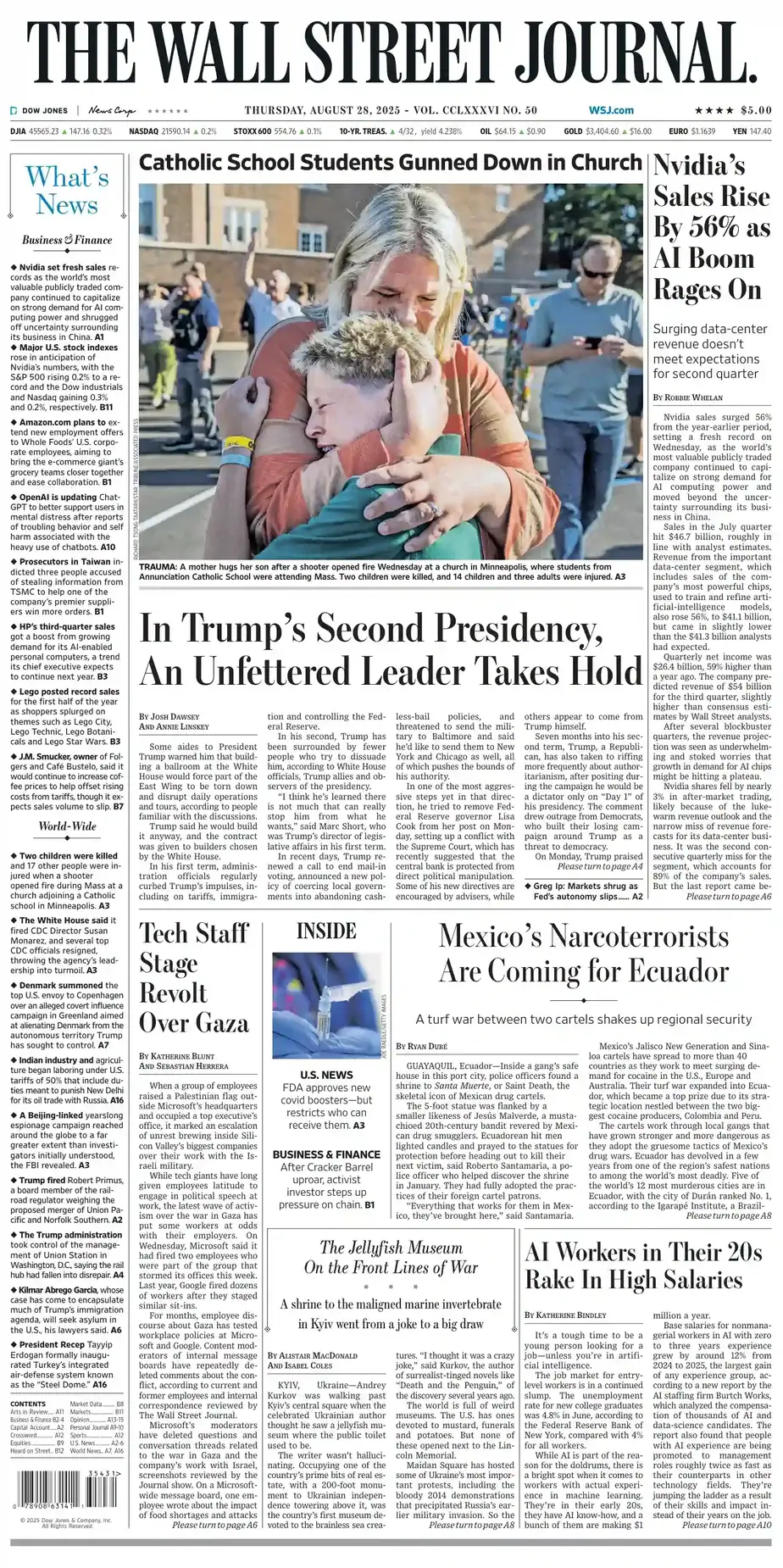 华尔街日报 2025-08-28 The Wall Street Journal 外刊高清pdf