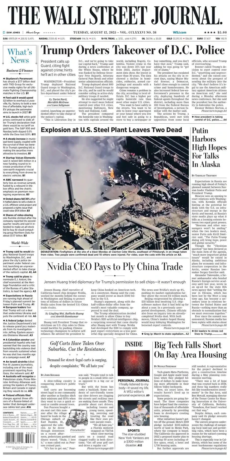 华尔街日报 2025-08-12 The Wall Street Journal 外刊高清pdf