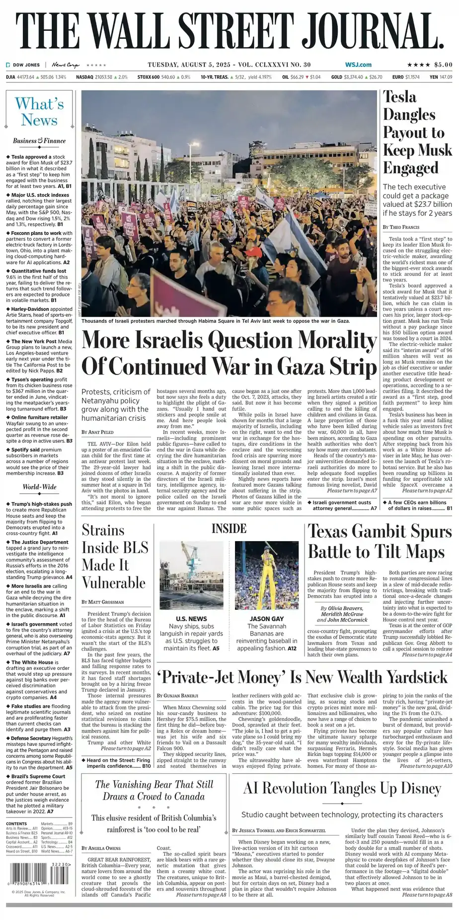 华尔街日报 2025-08-05 The Wall Street Journal 外刊高清pdf