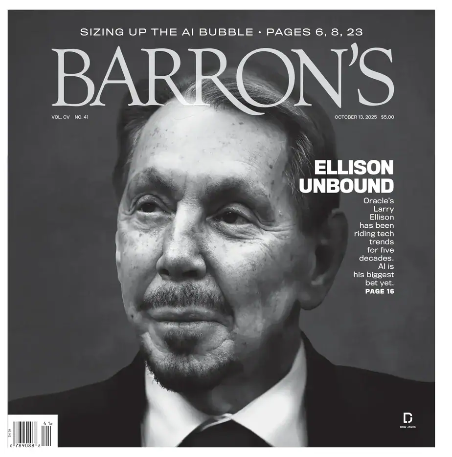 巴伦周刊 2025-10-13 Barron's 外刊下载 巴伦周刊 2025-10-13 Barron's 外刊下载