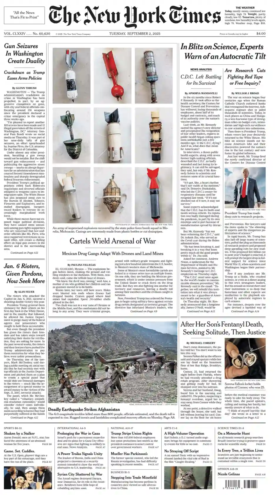 纽约时报 2025-09-02 The New York Times 外刊下载