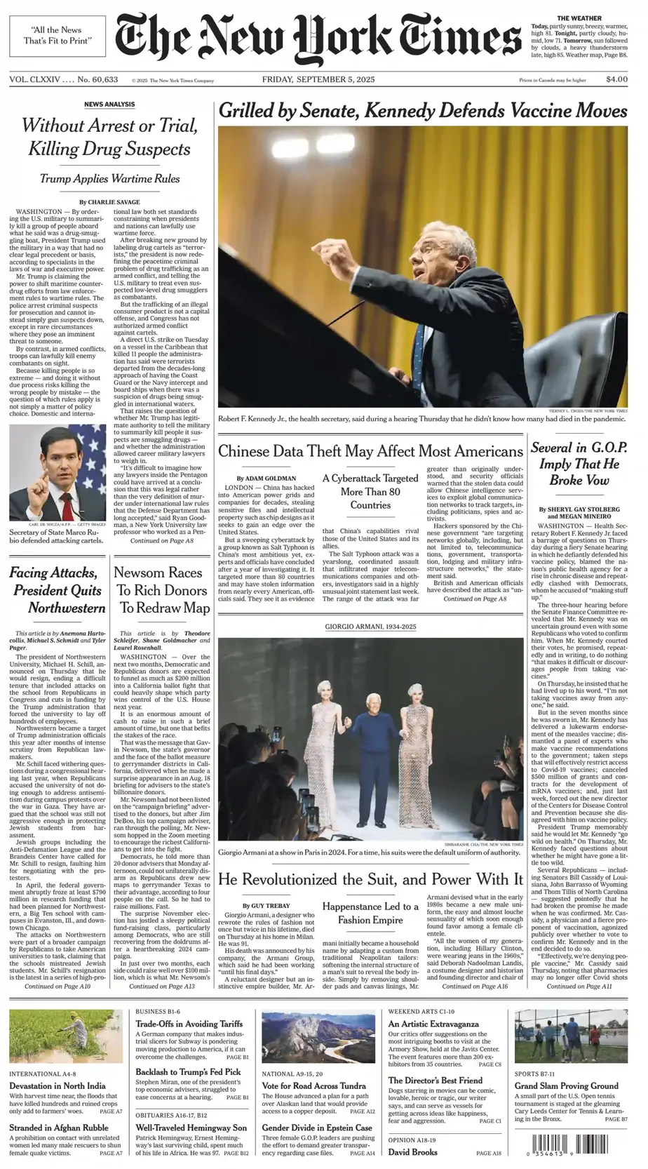 纽约时报 2025-09-05 The New York Times 外刊下载