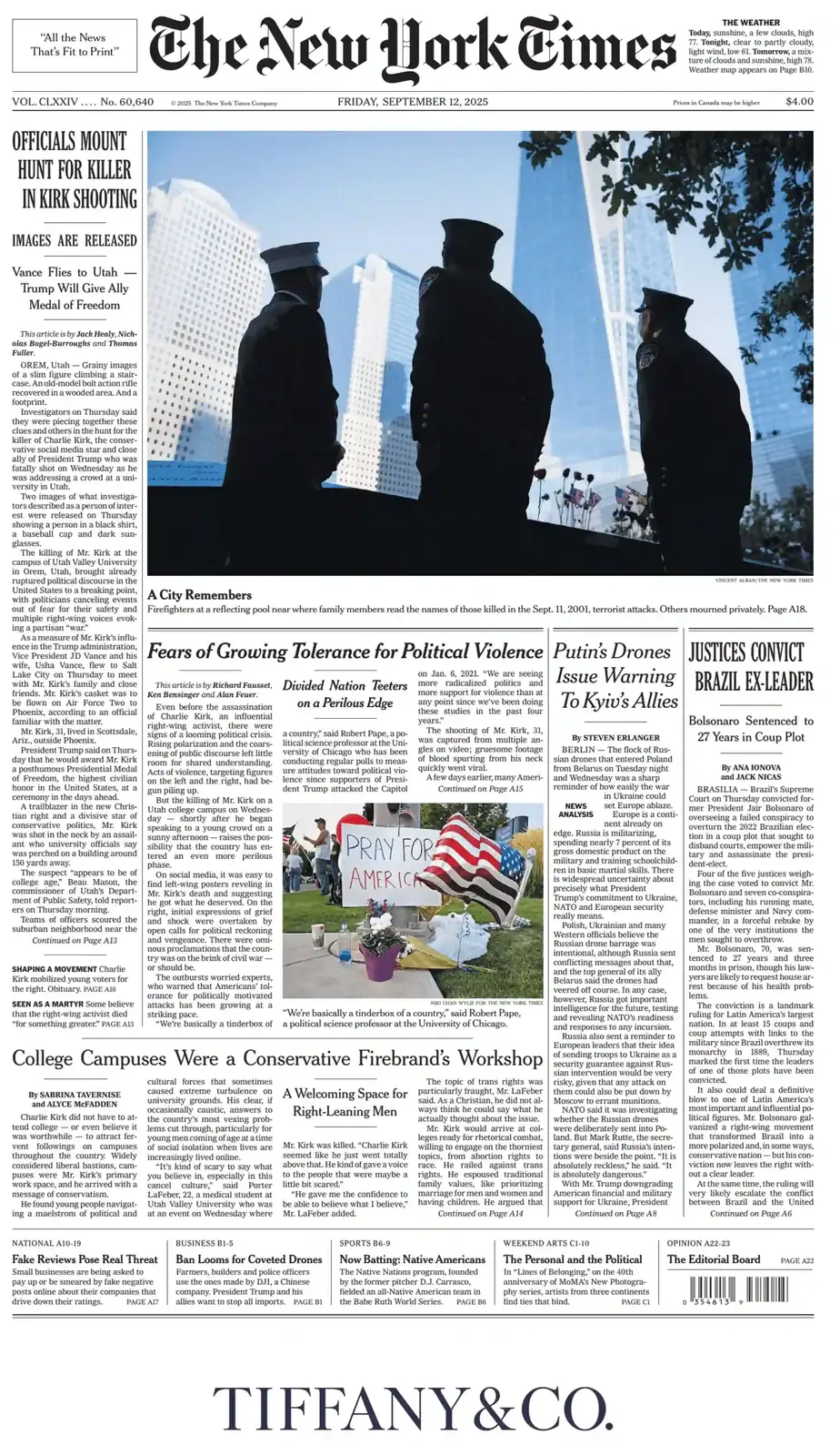 纽约时报 2025-09-12 The New York Times 外刊下载