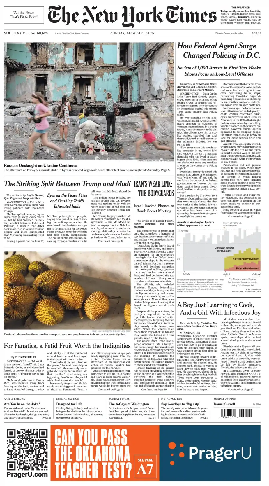 纽约时报 2025-08-31 The New York Times 外刊下载