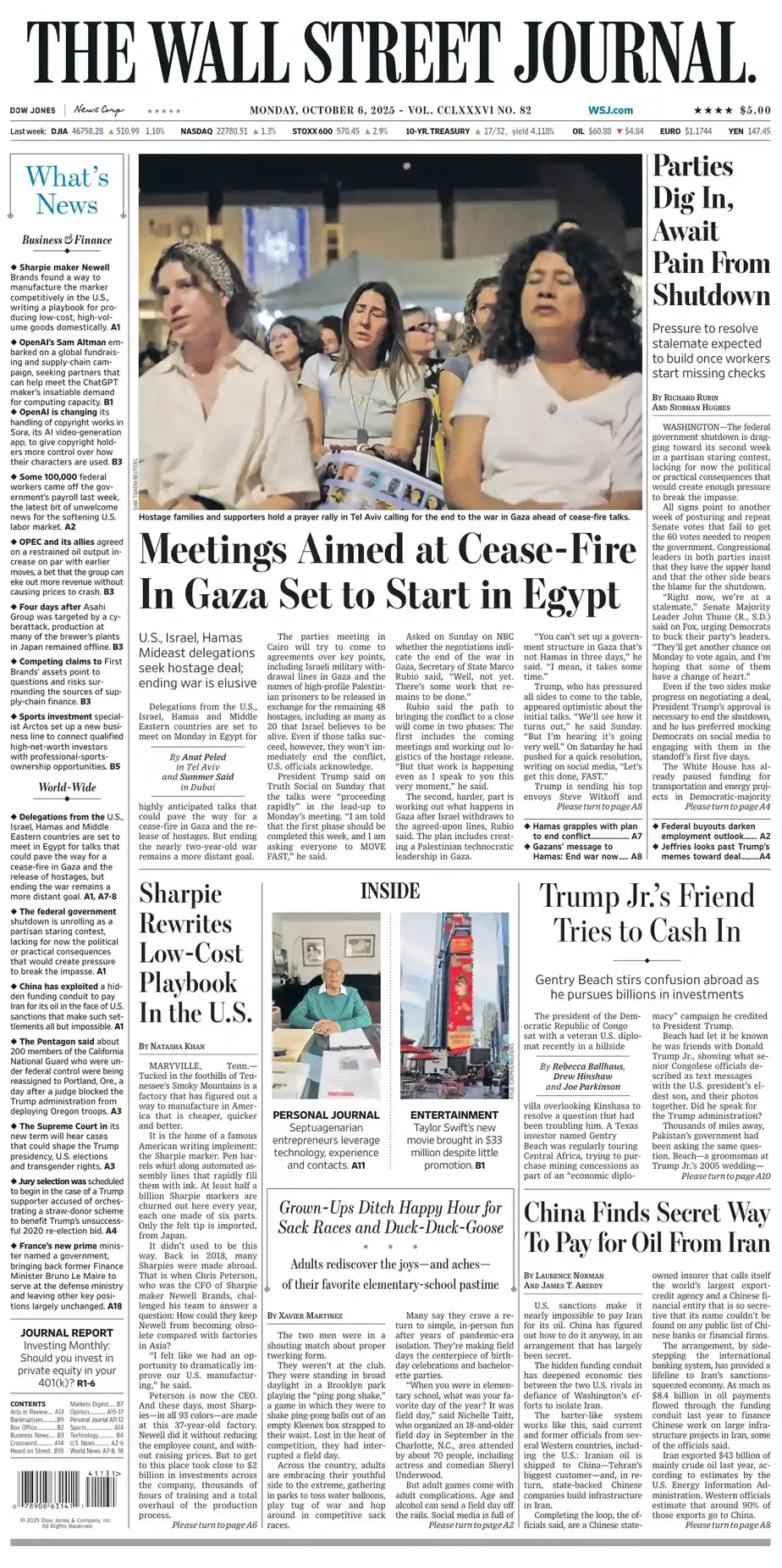 华尔街日报 2025-10-06 The Wall Street Journal 外刊下载