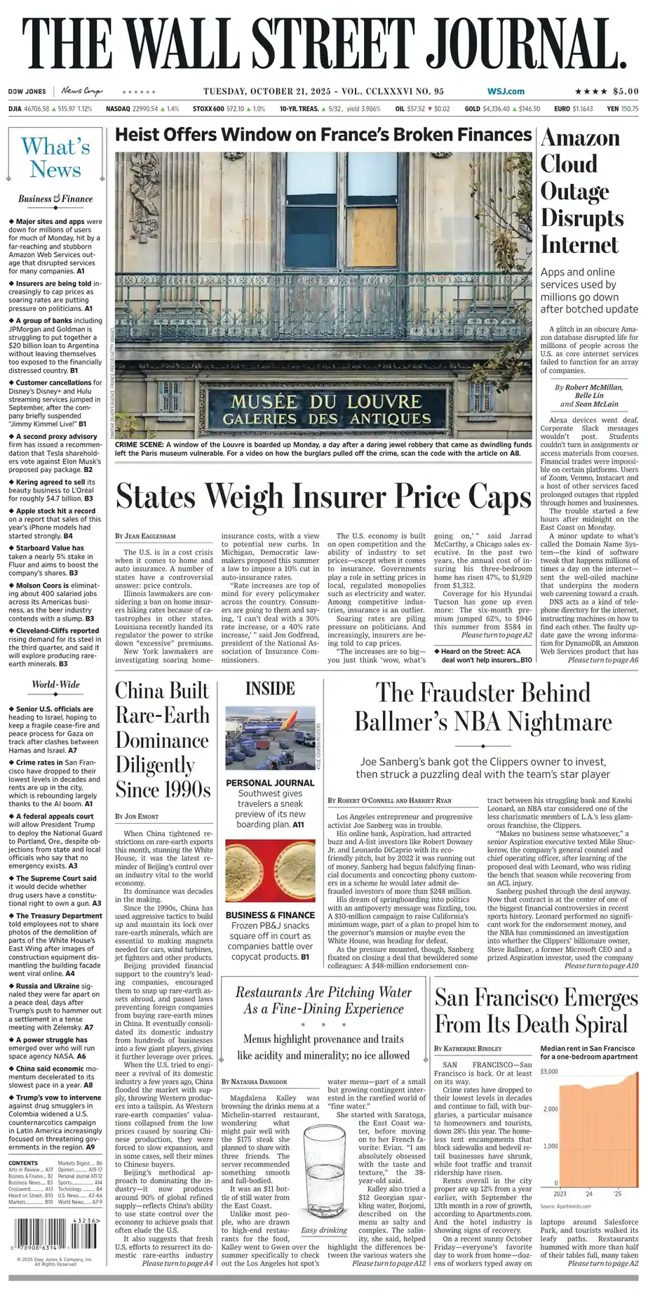 华尔街日报 2025-10-21 The Wall Street Journal 外刊下载