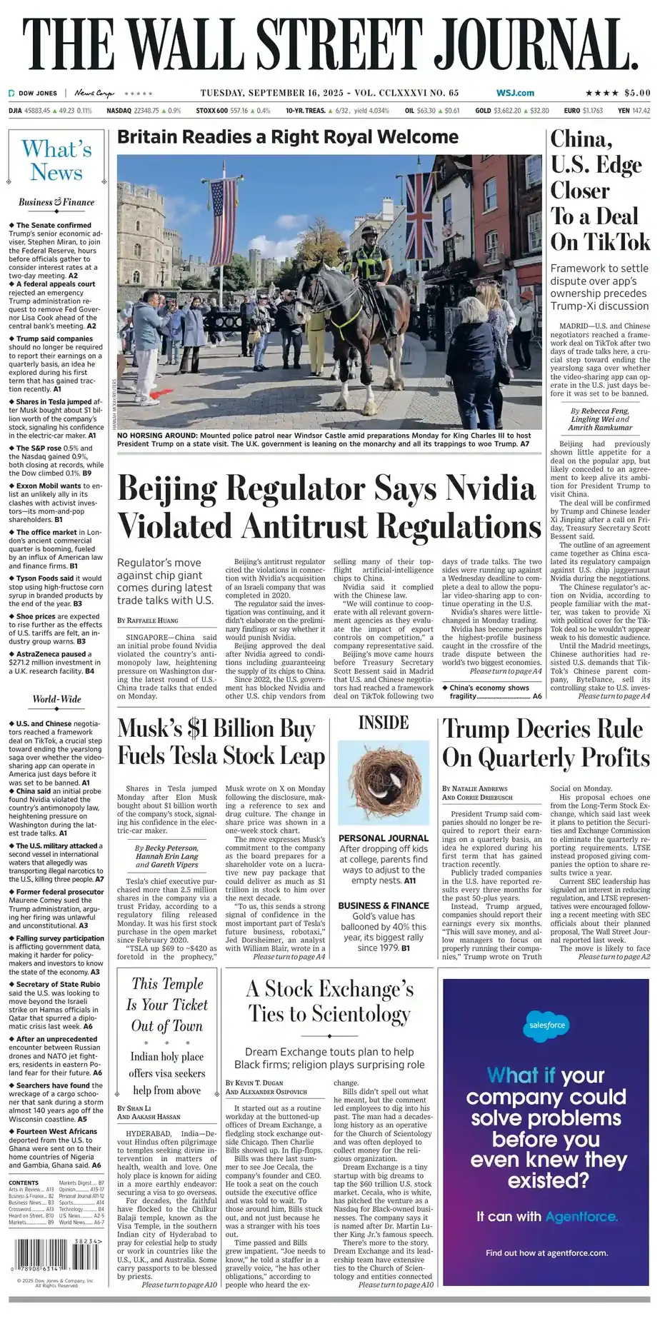 华尔街日报 2025-09-16 The Wall Street Journal 外刊下载
