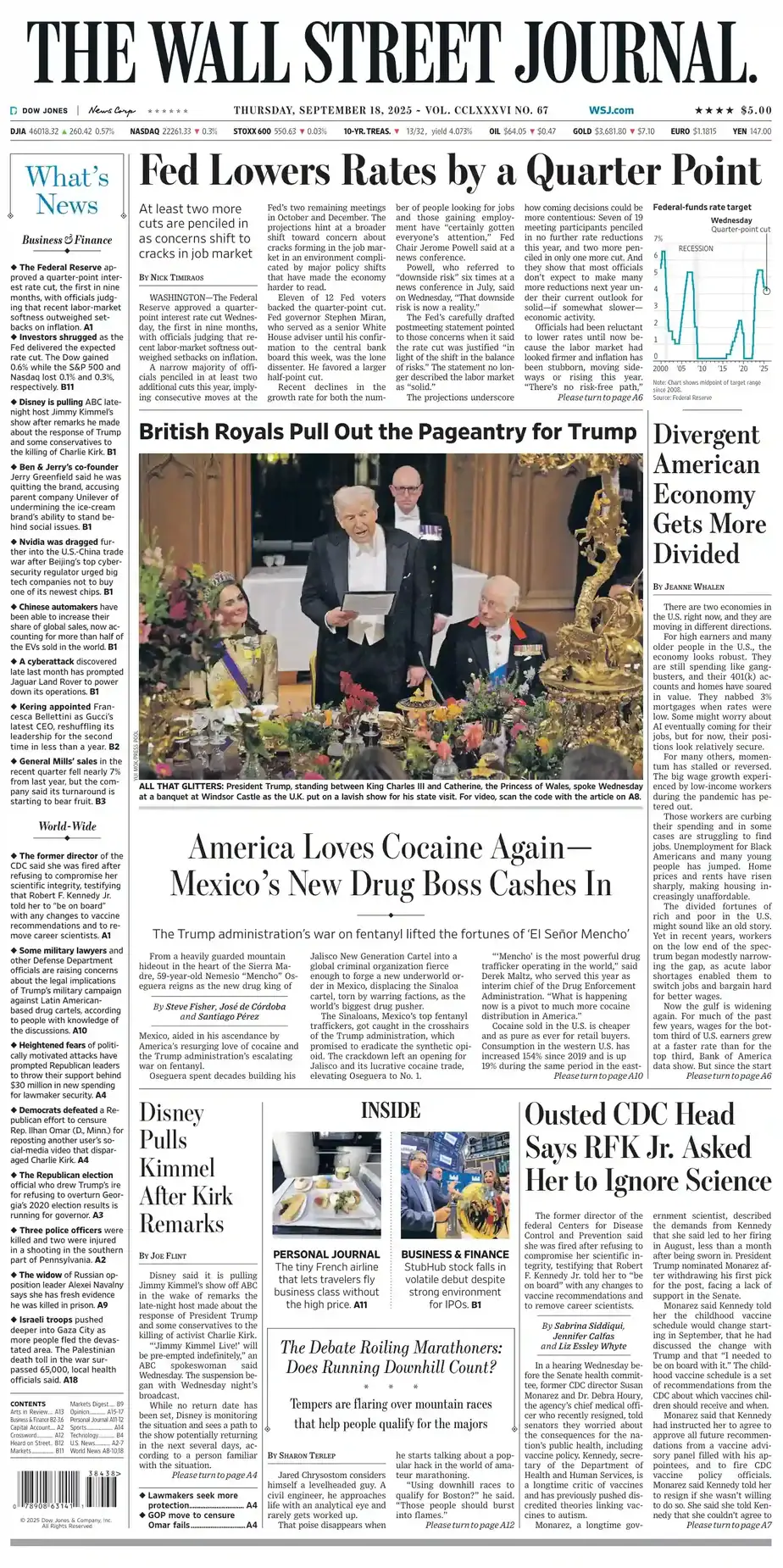 华尔街日报 2025-09-18 The Wall Street Journal 外刊下载