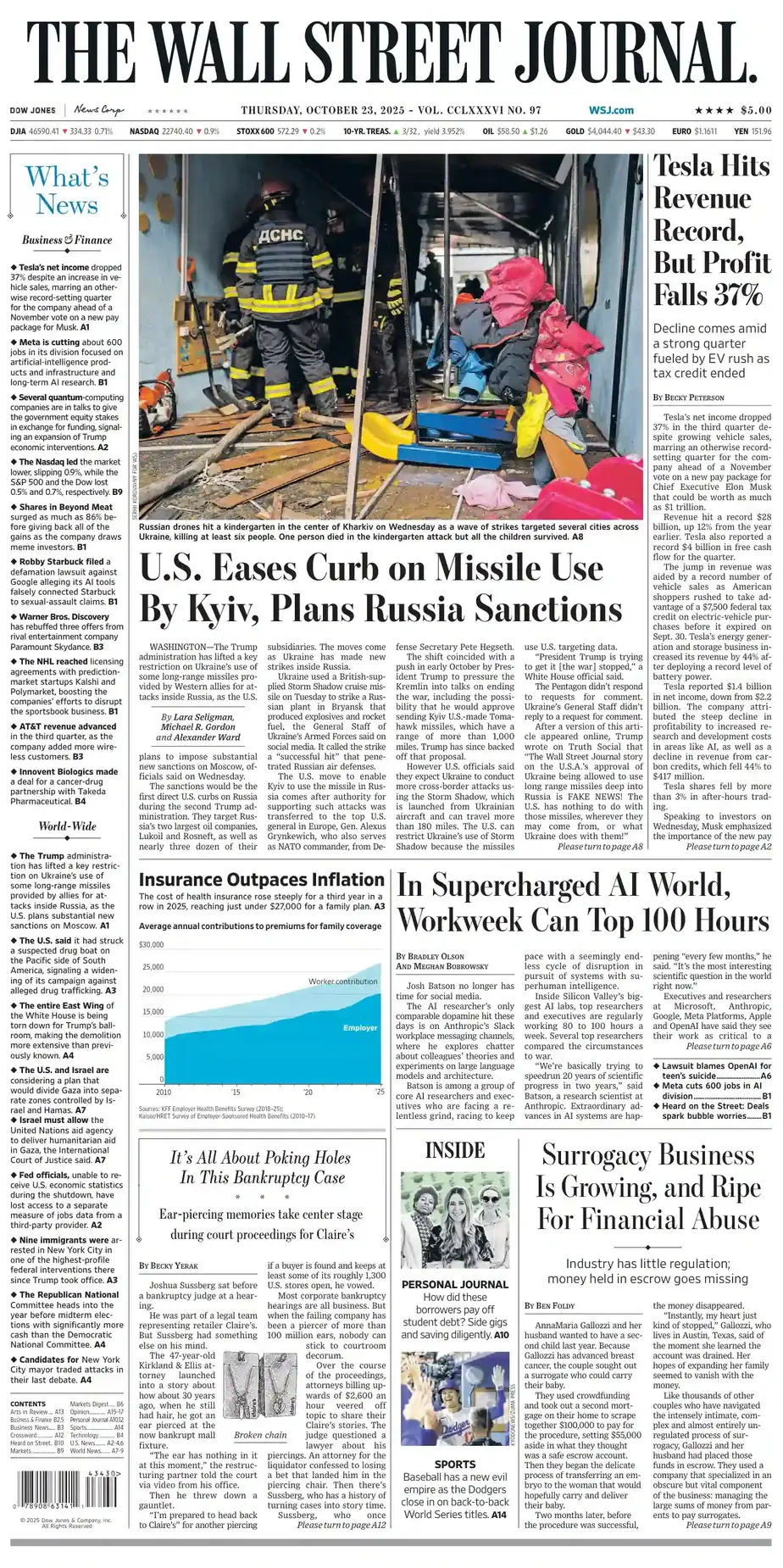 华尔街日报 2025-10-23 The Wall Street Journal 外刊下载