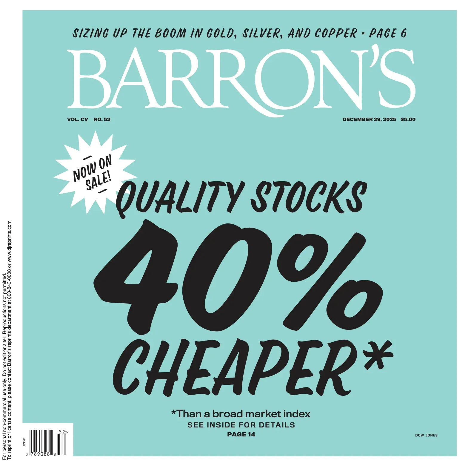 巴伦周刊 2025-12-29 Barron’s 外刊下载