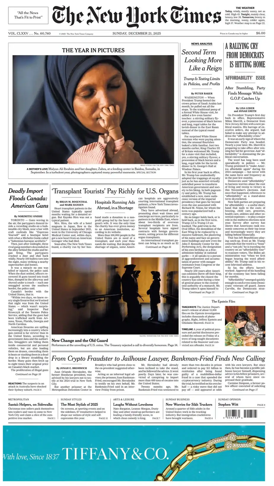 纽约时报 2025-12-21 The New York Times 外刊下载 英语报纸