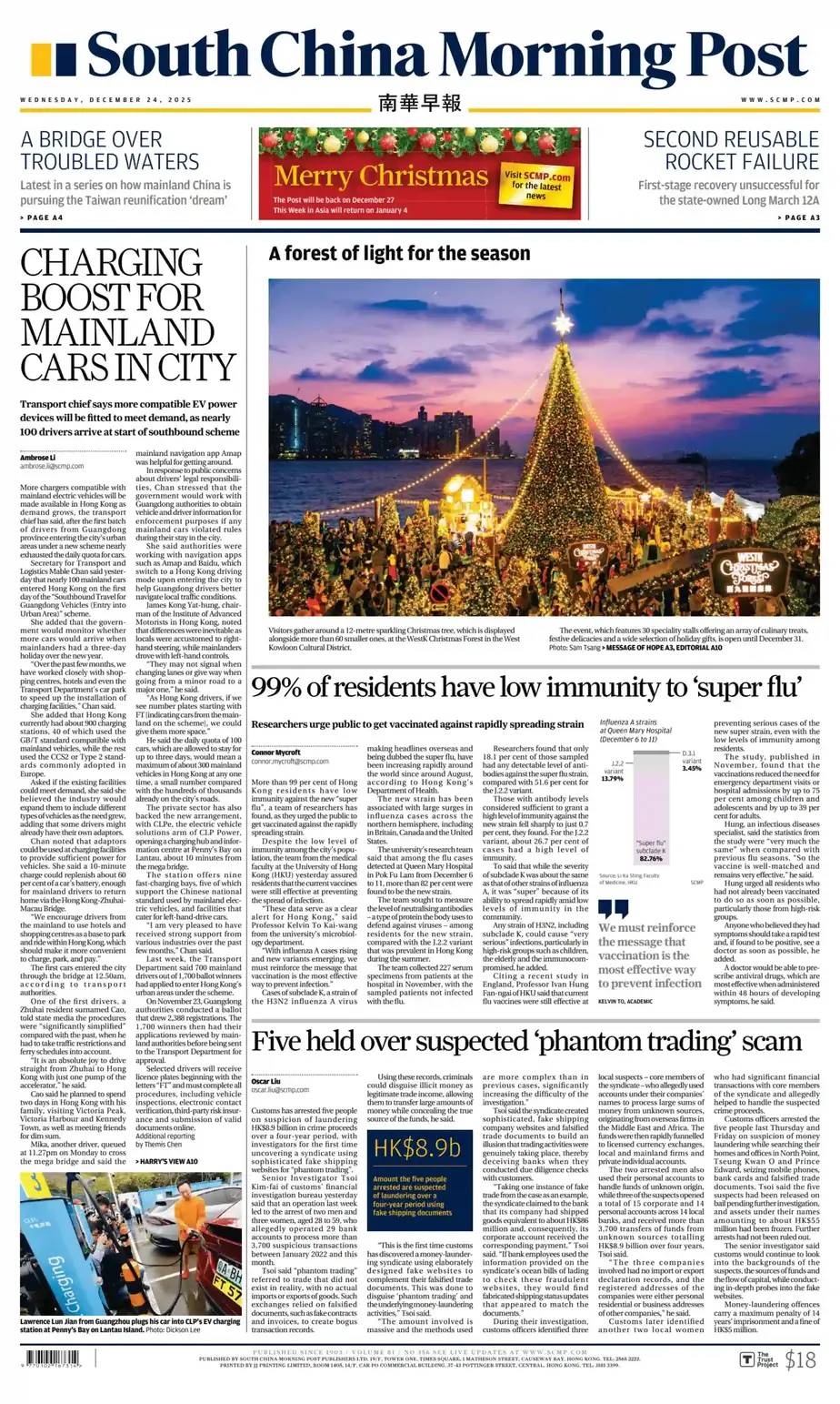 南华早报 2025-12-24 South China Morning Post 外刊下载