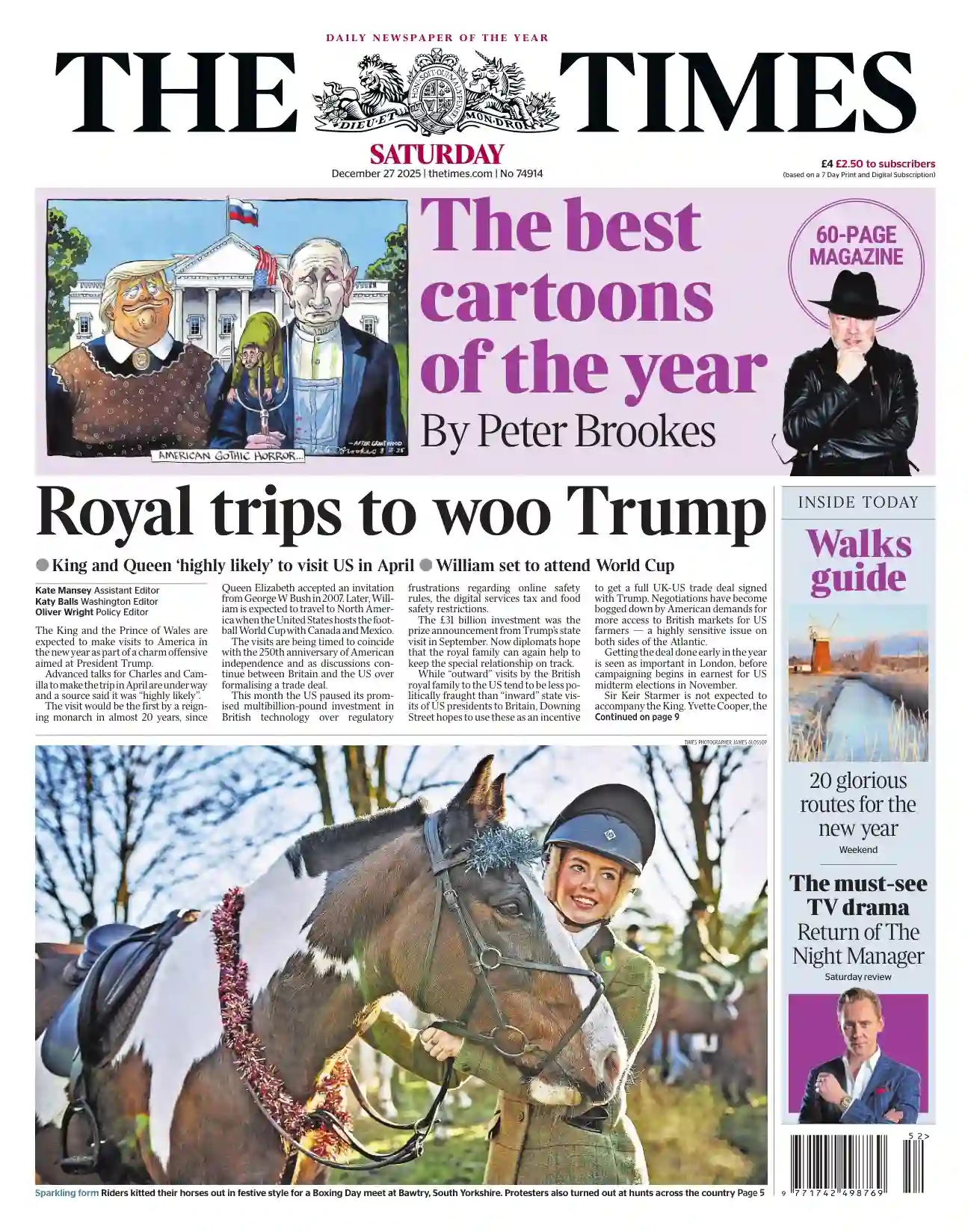 泰晤士报 2025-12-27 The Times 外刊下载