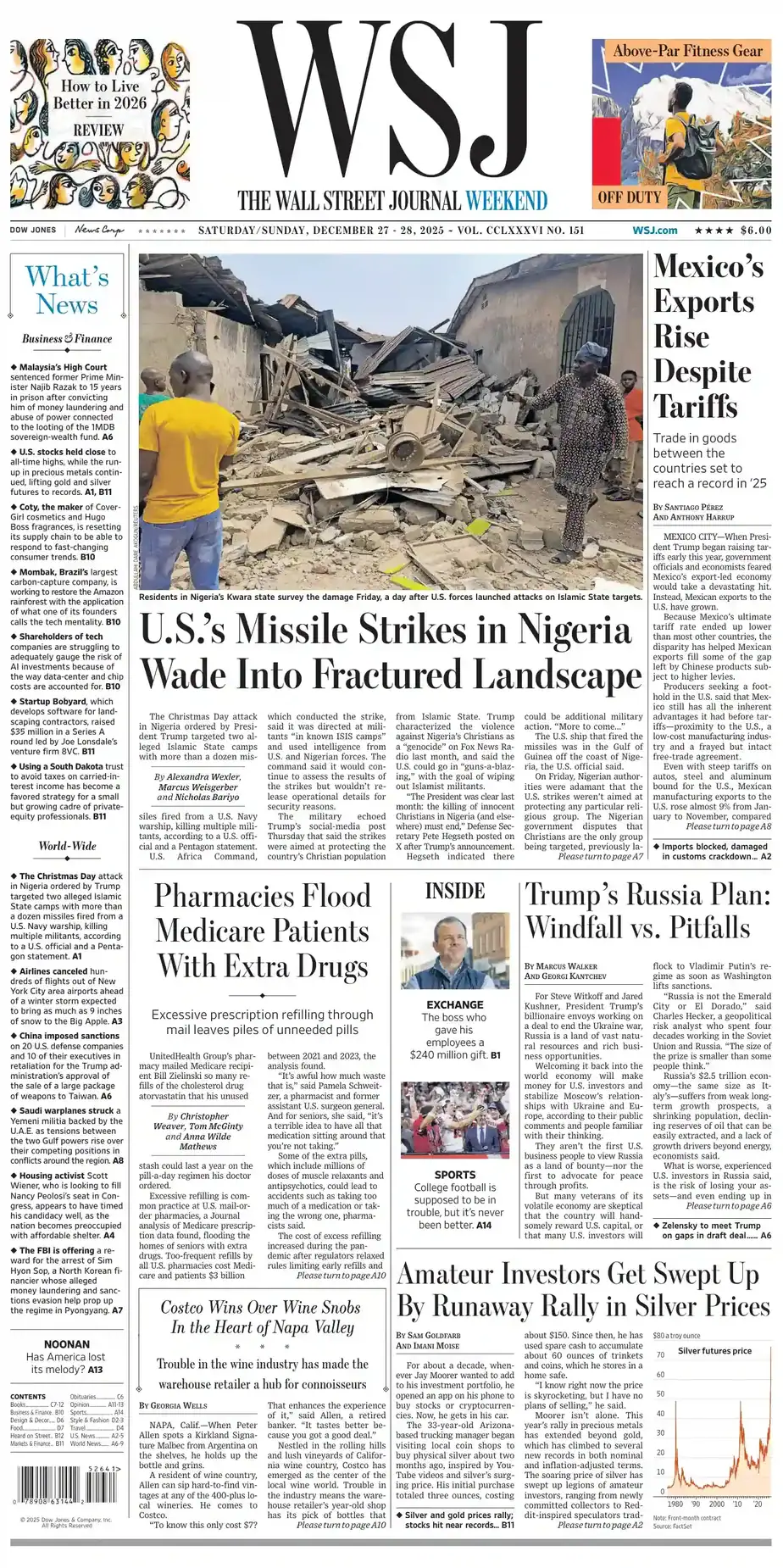 华尔街日报 2025-12-27 The Wall Street Journal 外刊下载