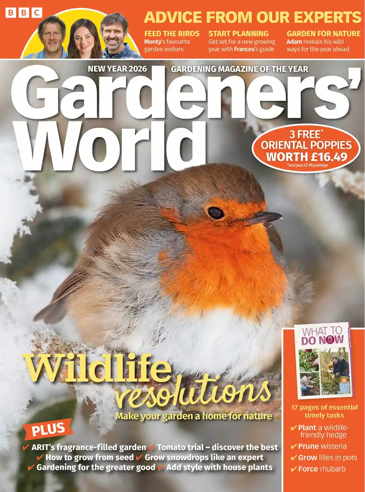 BBC Gardeners’ World New Year 2026 园艺杂志