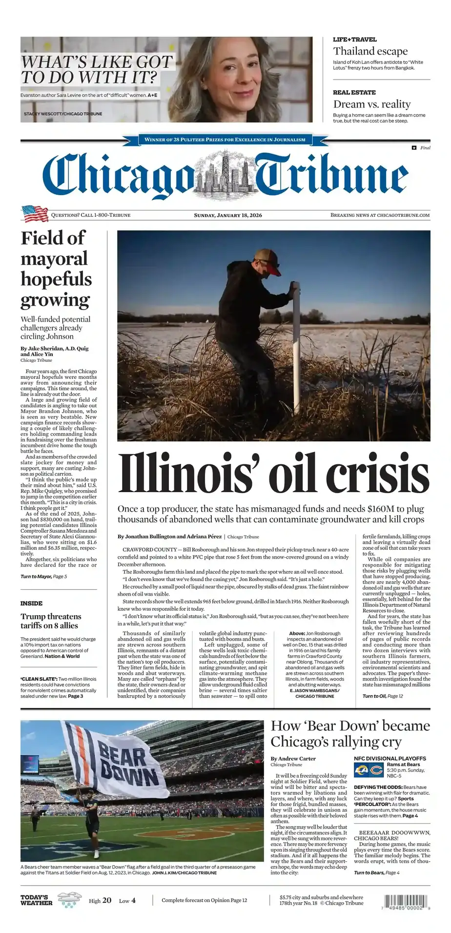 芝加哥论坛报 2026-01-18 Chicago Tribune