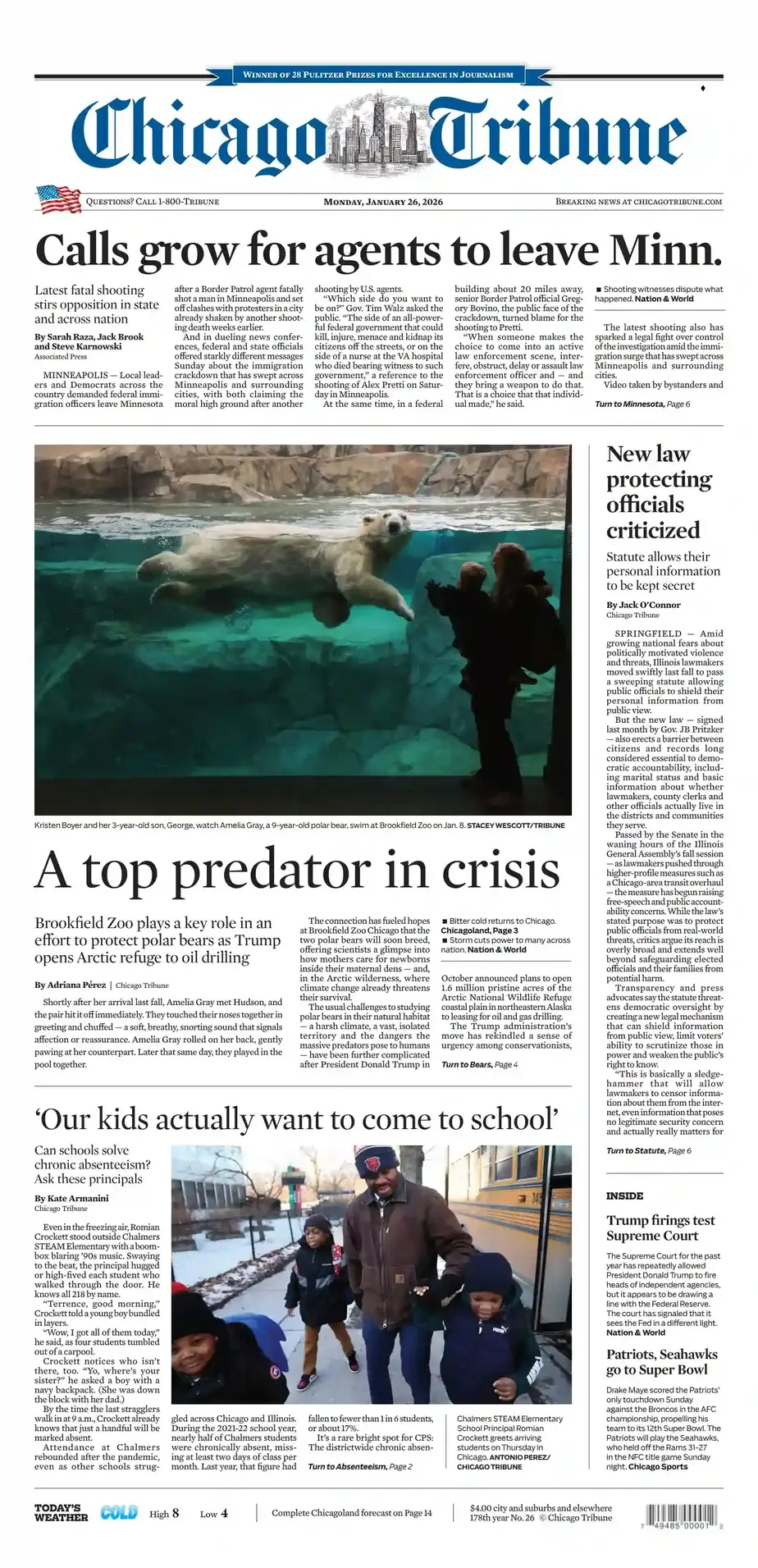 芝加哥论坛报 2026-01-26 Chicago Tribune