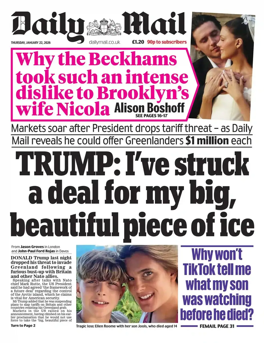 DailyMail 2026-01-22 每日邮报