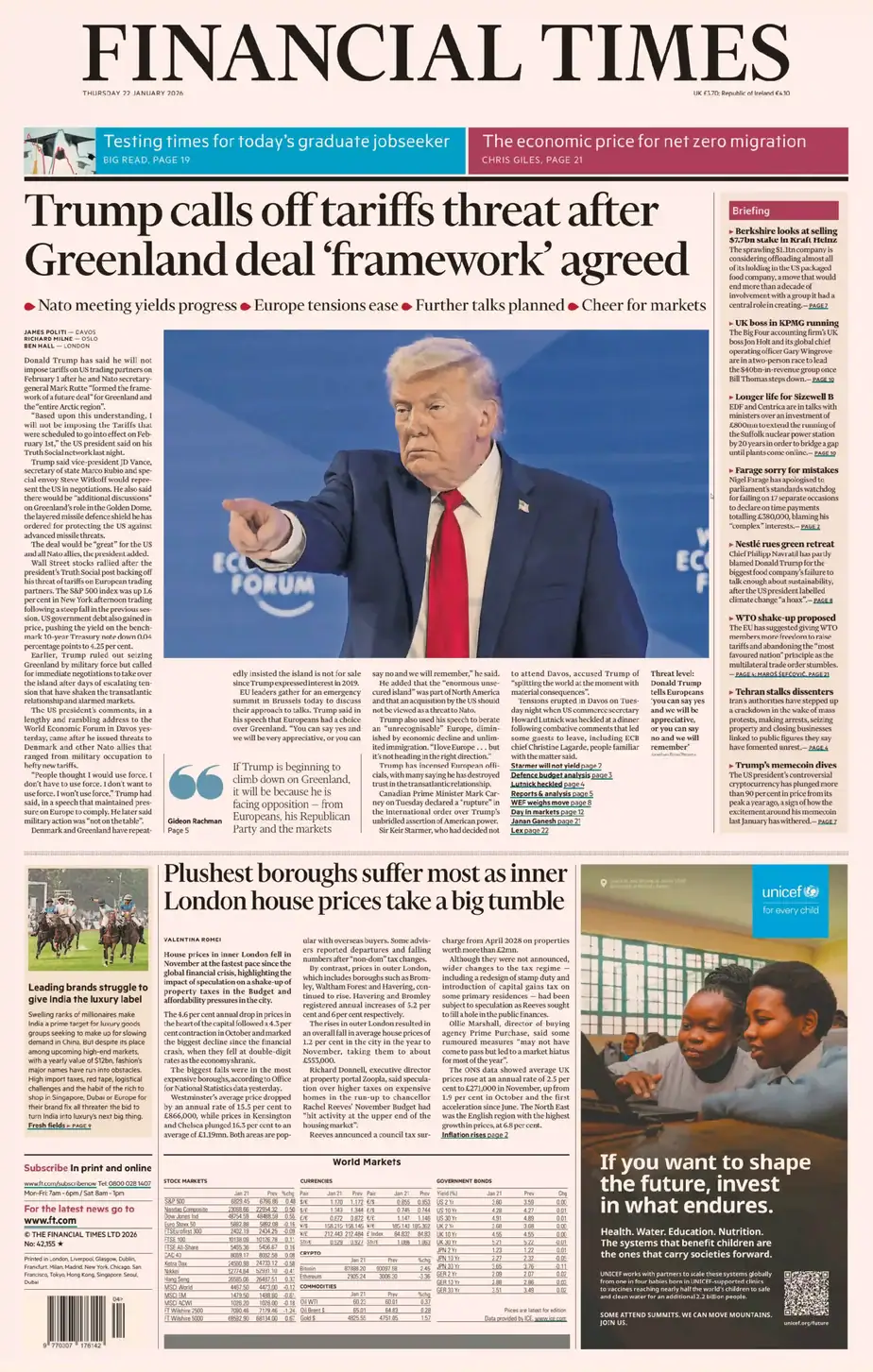 金融时报 2026-01-22 The Financial Times