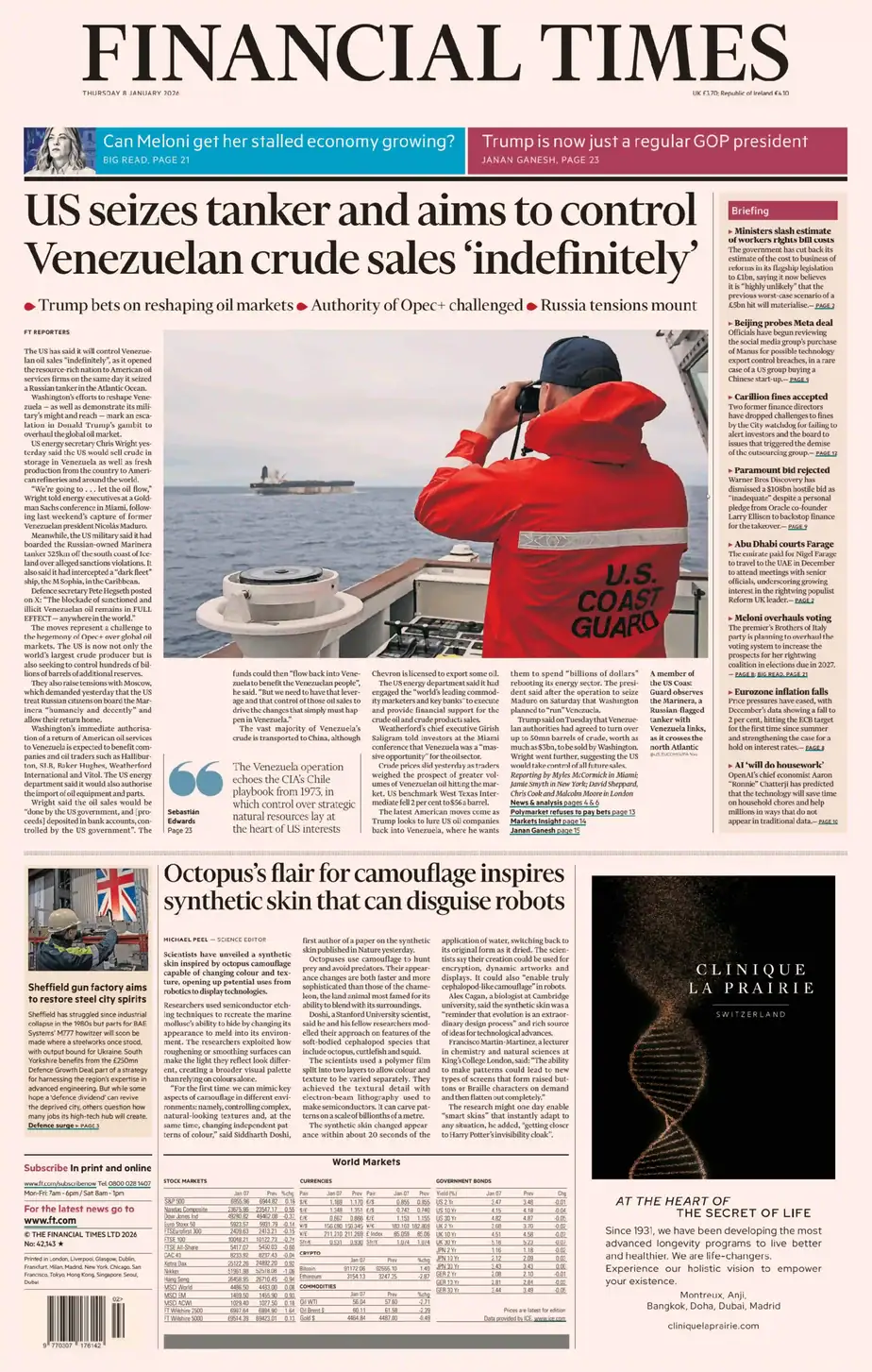 金融时报 2026-01-08 FT 外刊下载 英文报纸
